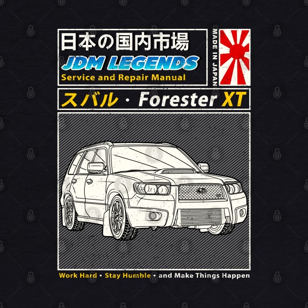 Subie Forester STi XT 2007 Manual Book Cover by Guyvit